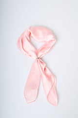 Foulard in raso a tinta unita