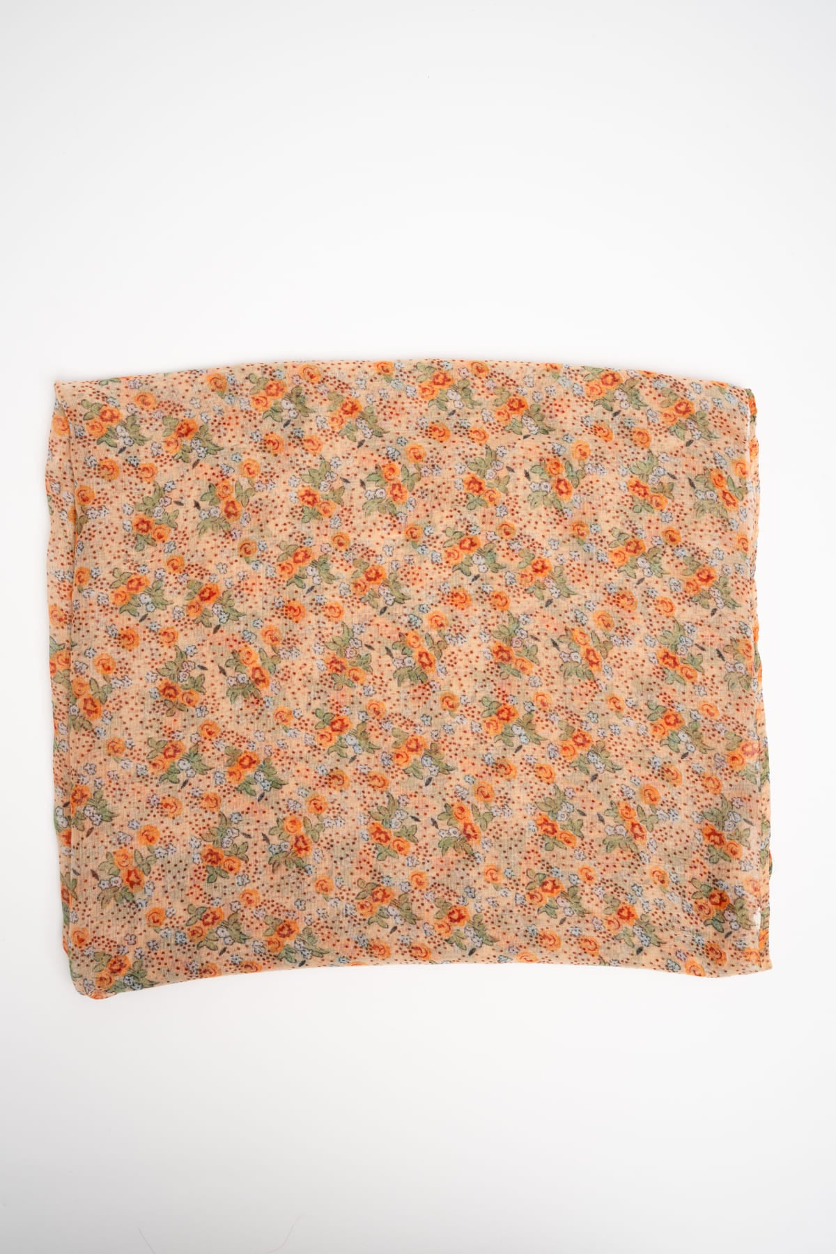 Sciarpa con piccoli fiori rosa
