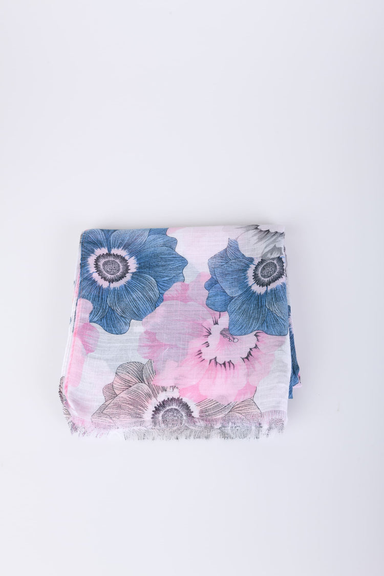 Sciarpa a stampa floreale