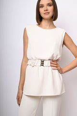Top con cintura elasticizzata