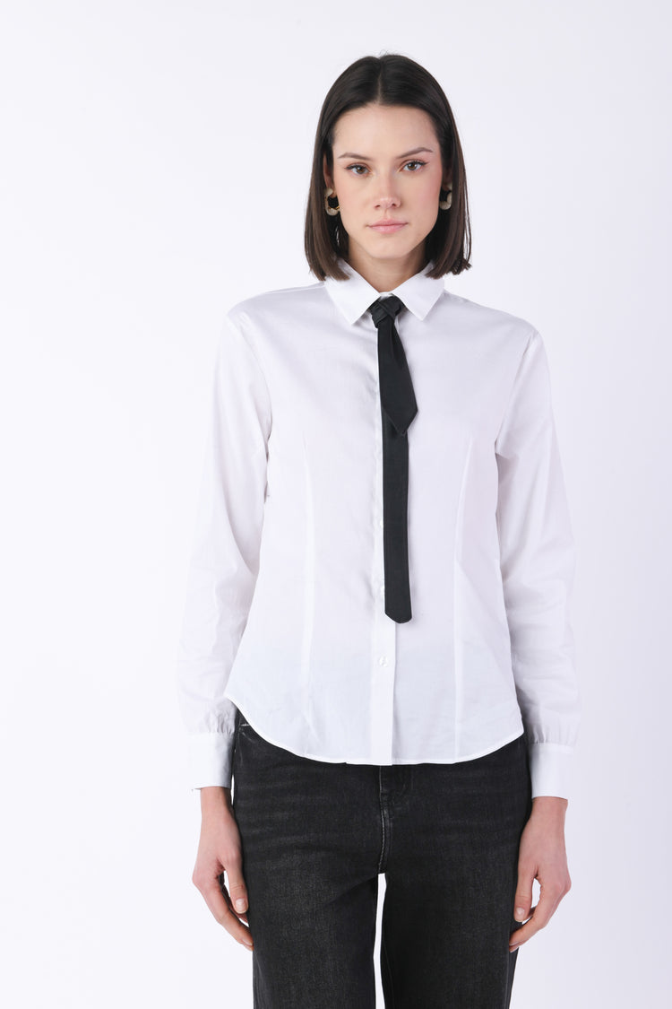 Camicia con cravattino