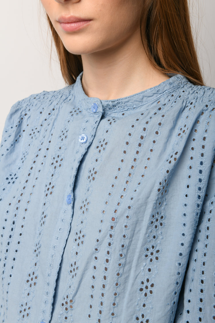 Camicia in pizzo sangallo