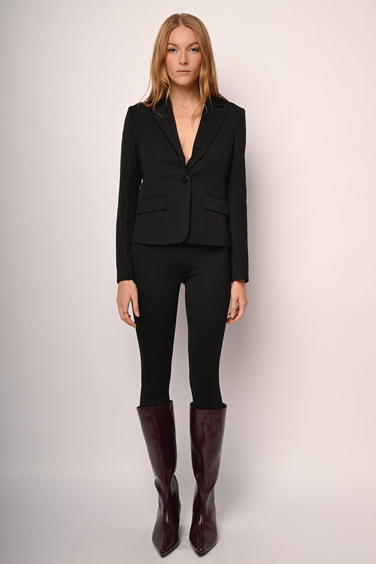 Leggings con strass all-over