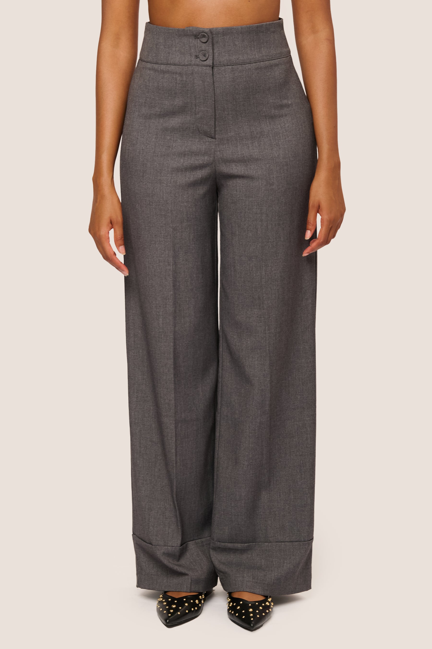 Pantaloni palazzo a vita alta