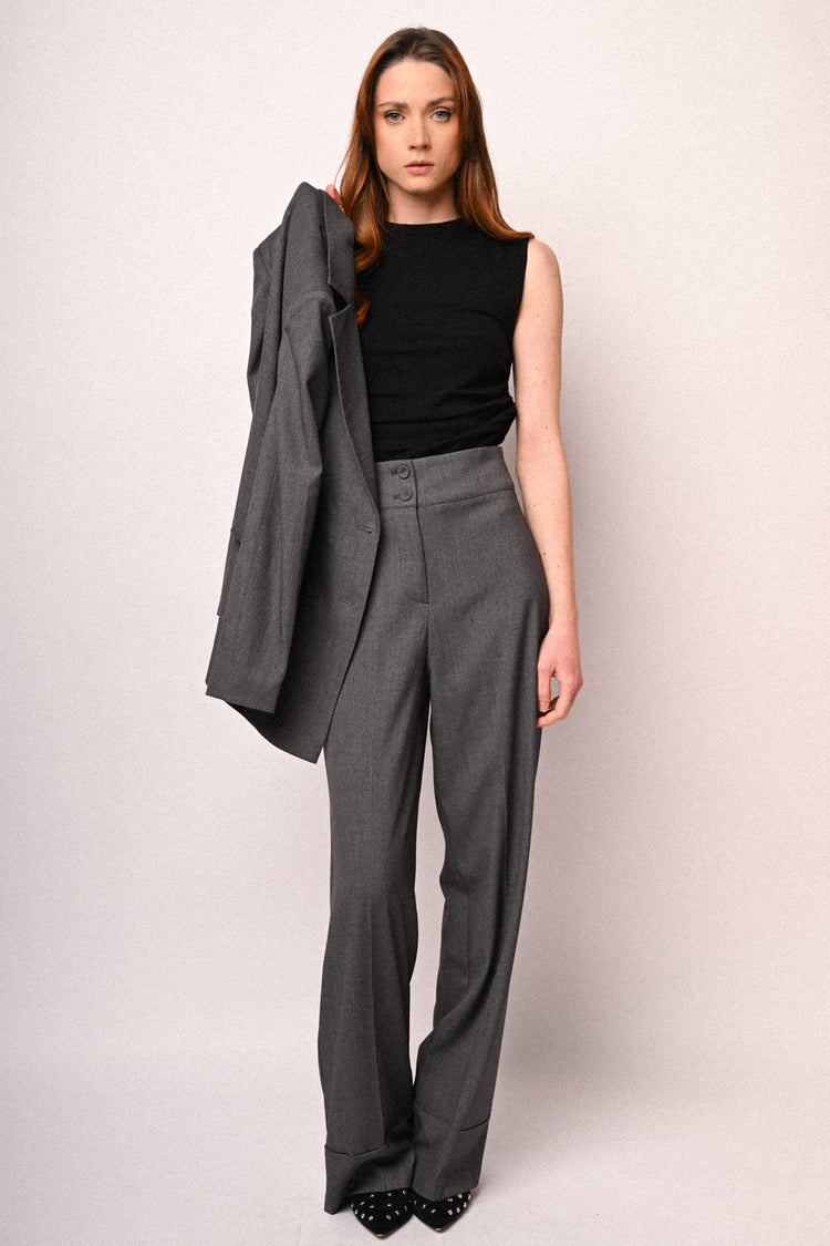 Pantaloni palazzo a vita alta