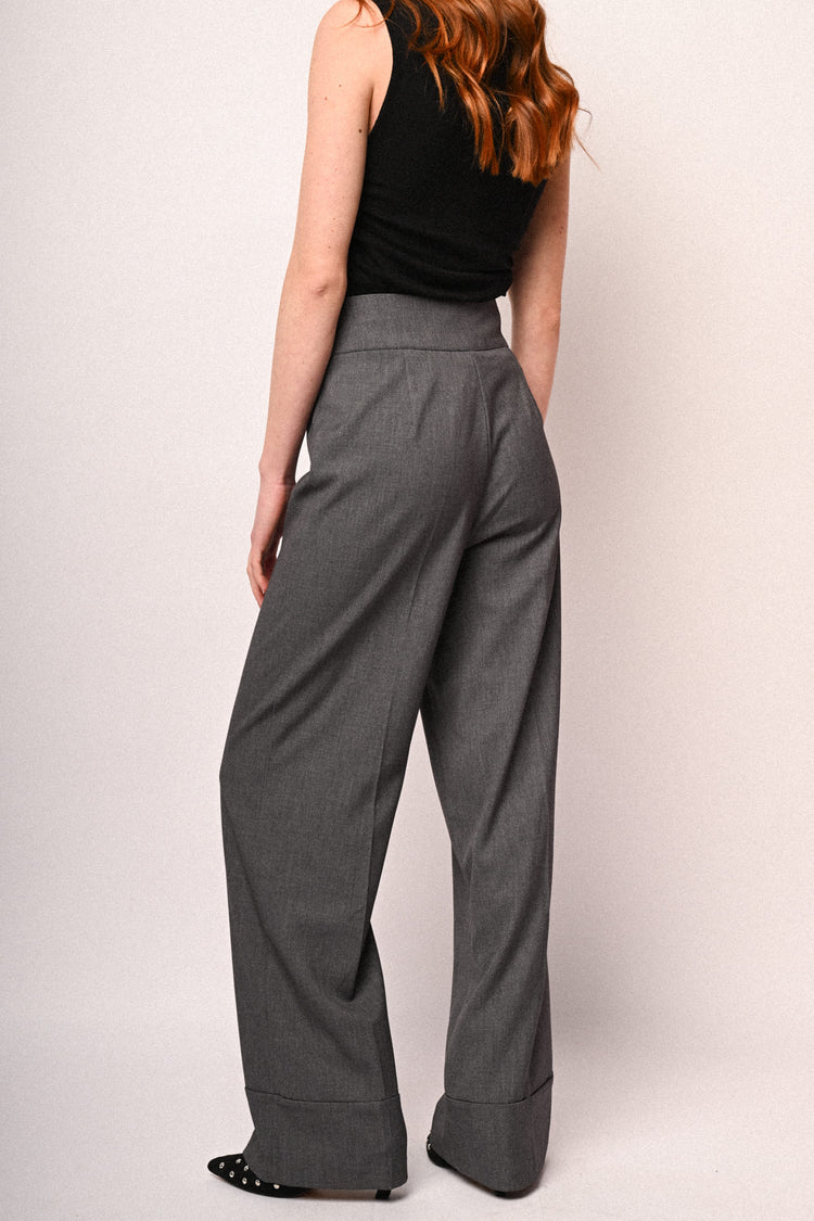 Pantaloni palazzo a vita alta