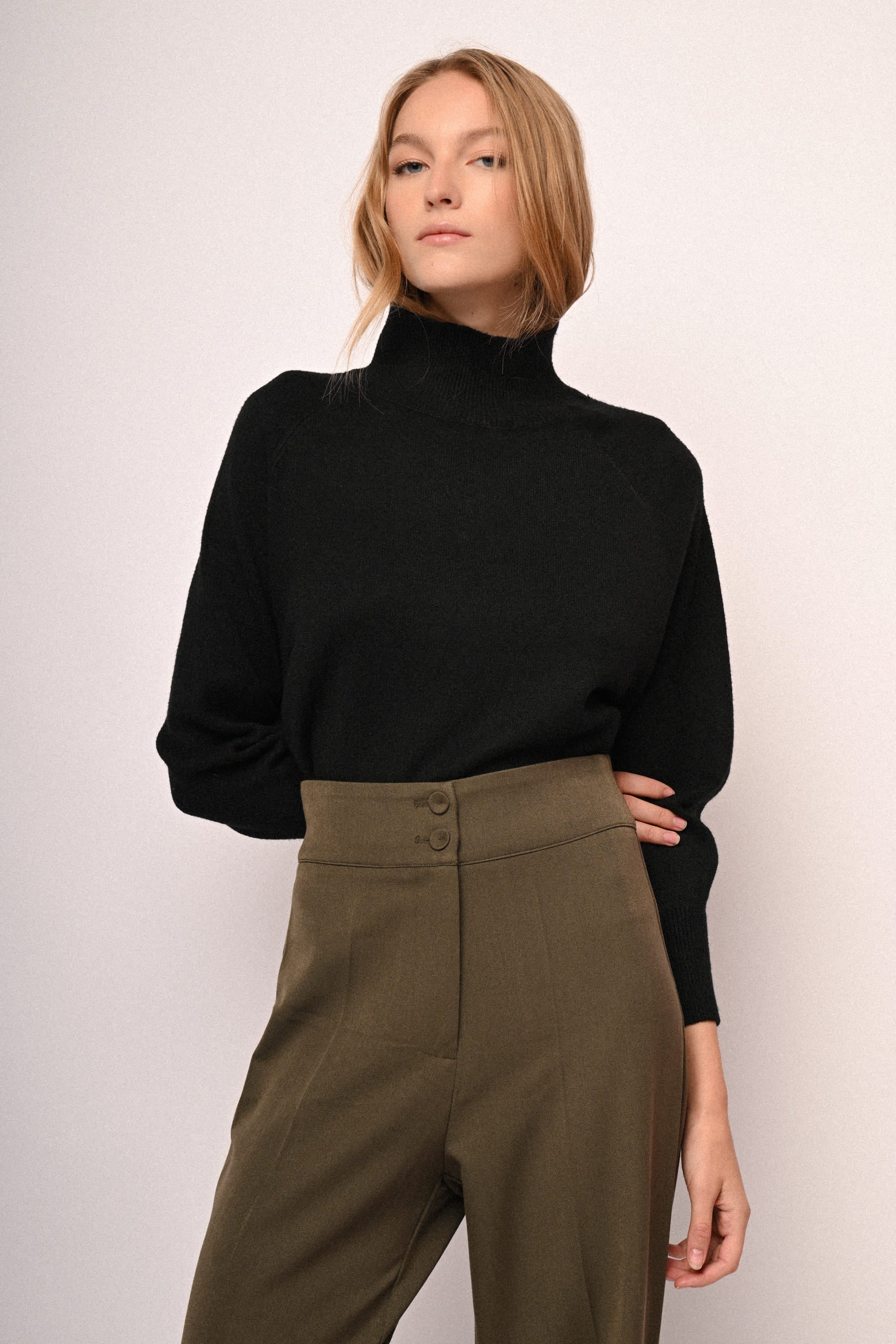 Pantaloni palazzo a vita alta