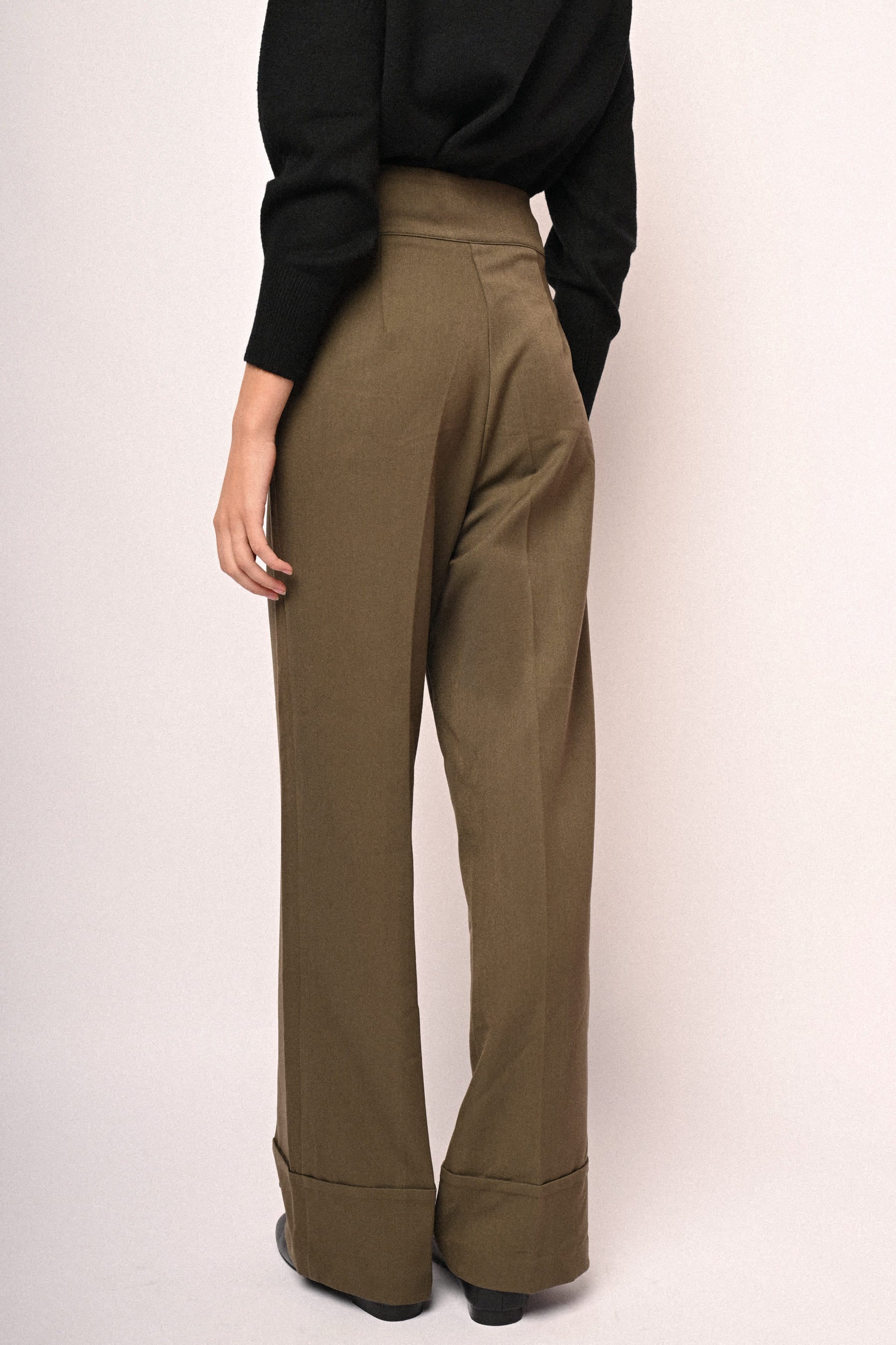 Pantaloni palazzo a vita alta