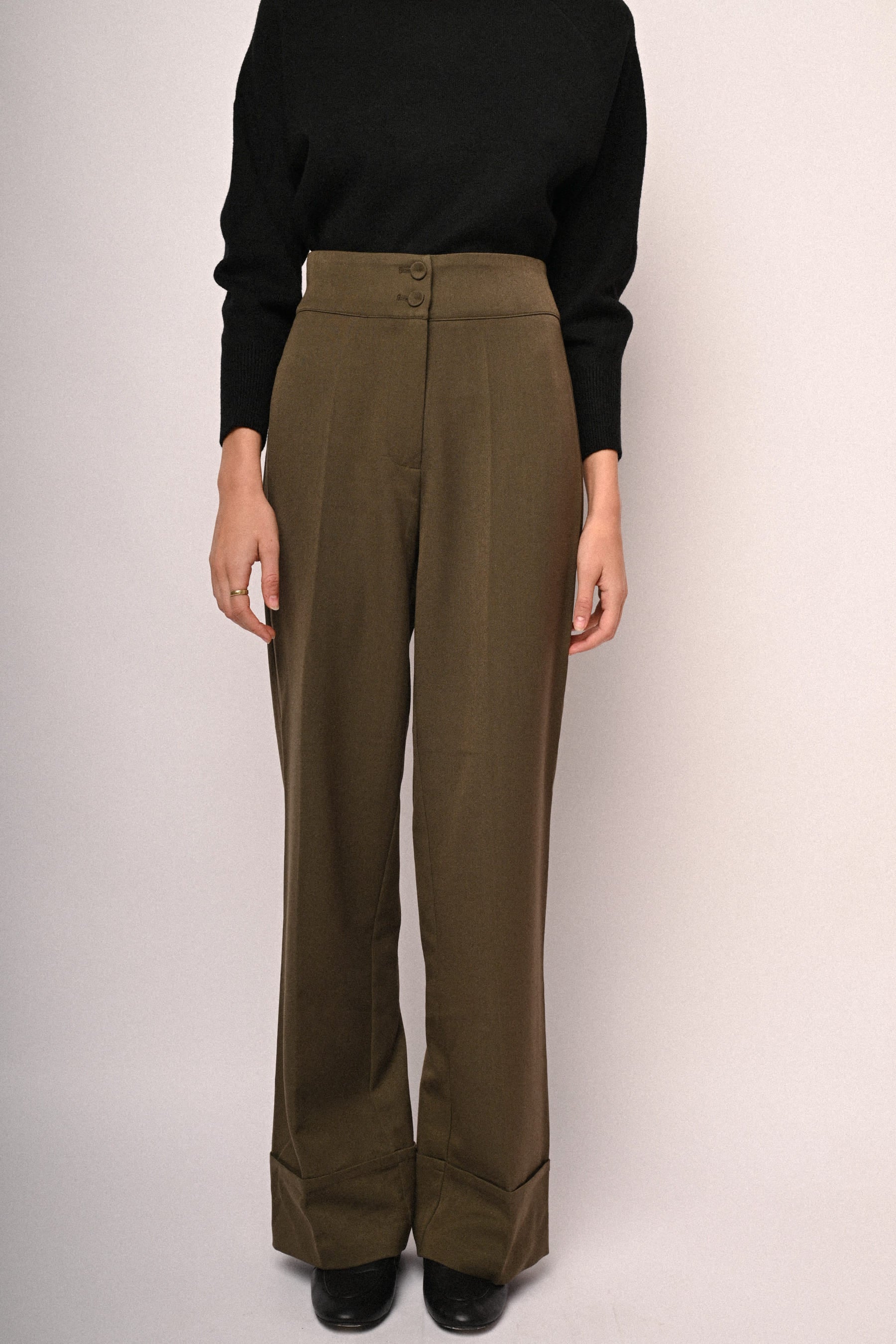 Pantaloni palazzo a vita alta