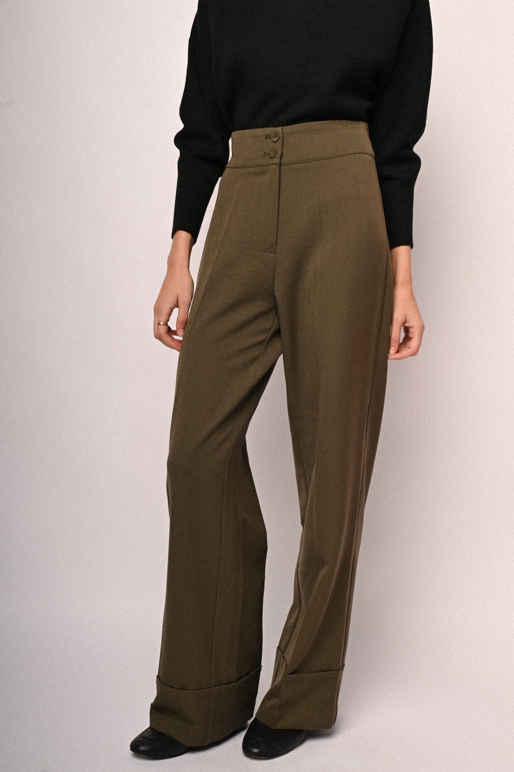 Pantaloni palazzo a vita alta