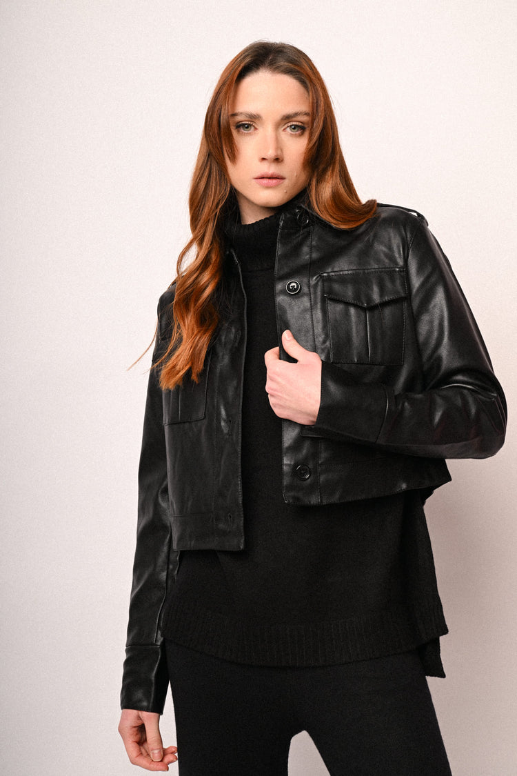 Bomber in similpelle