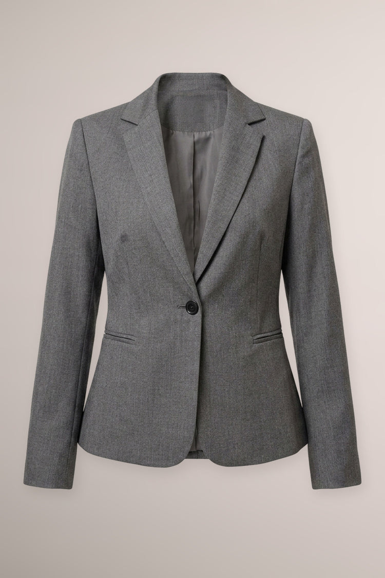 Blazer basic monopetto grigio