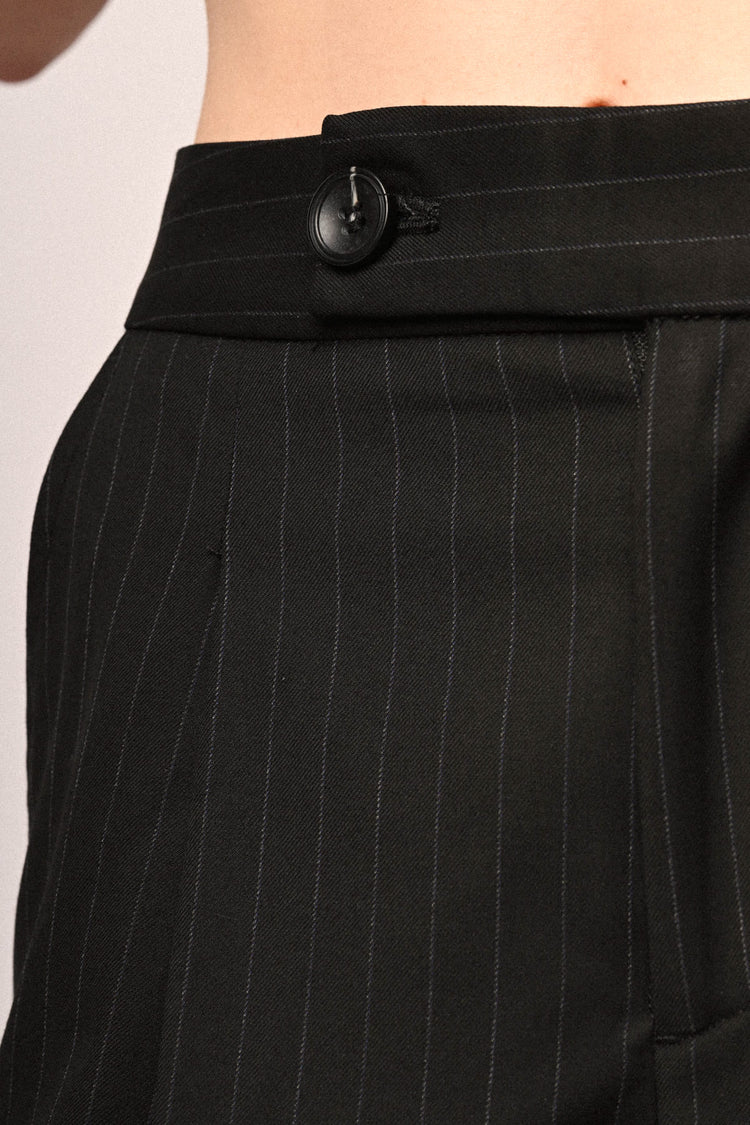 Pantaloni palazzo gessato