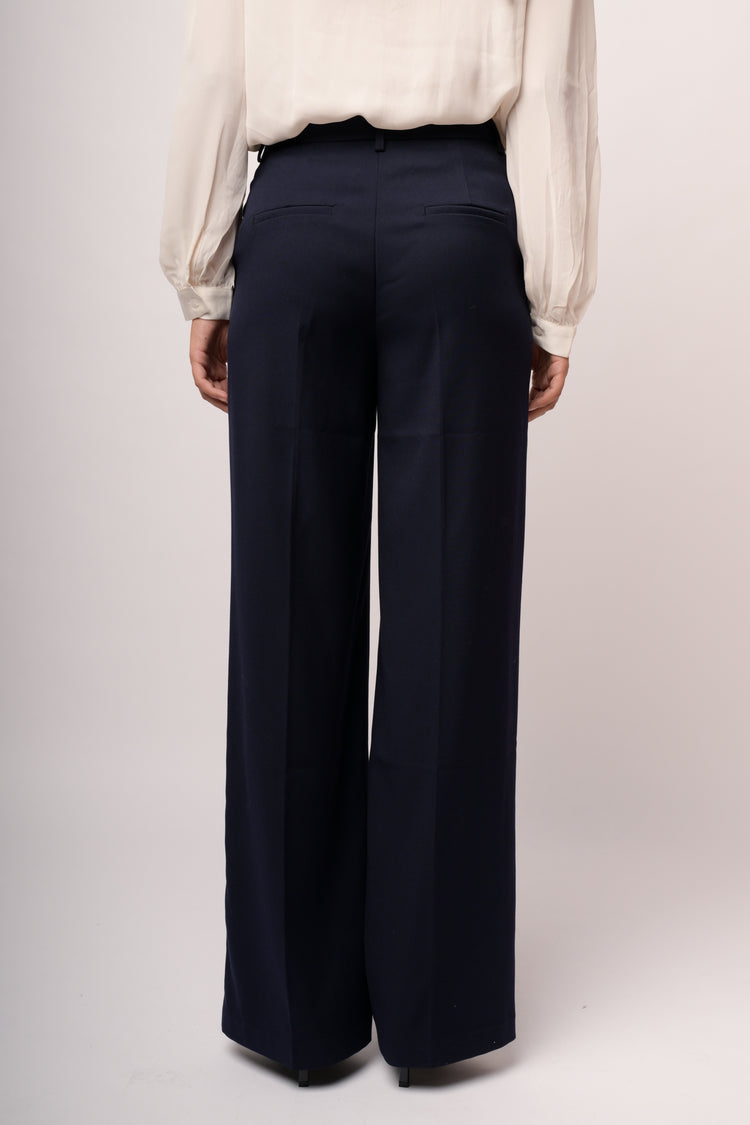 Pantaloni palazzo con linguetta