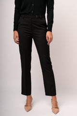Pantaloni palazzo con linguetta