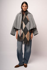 Cappotto corto arricciato