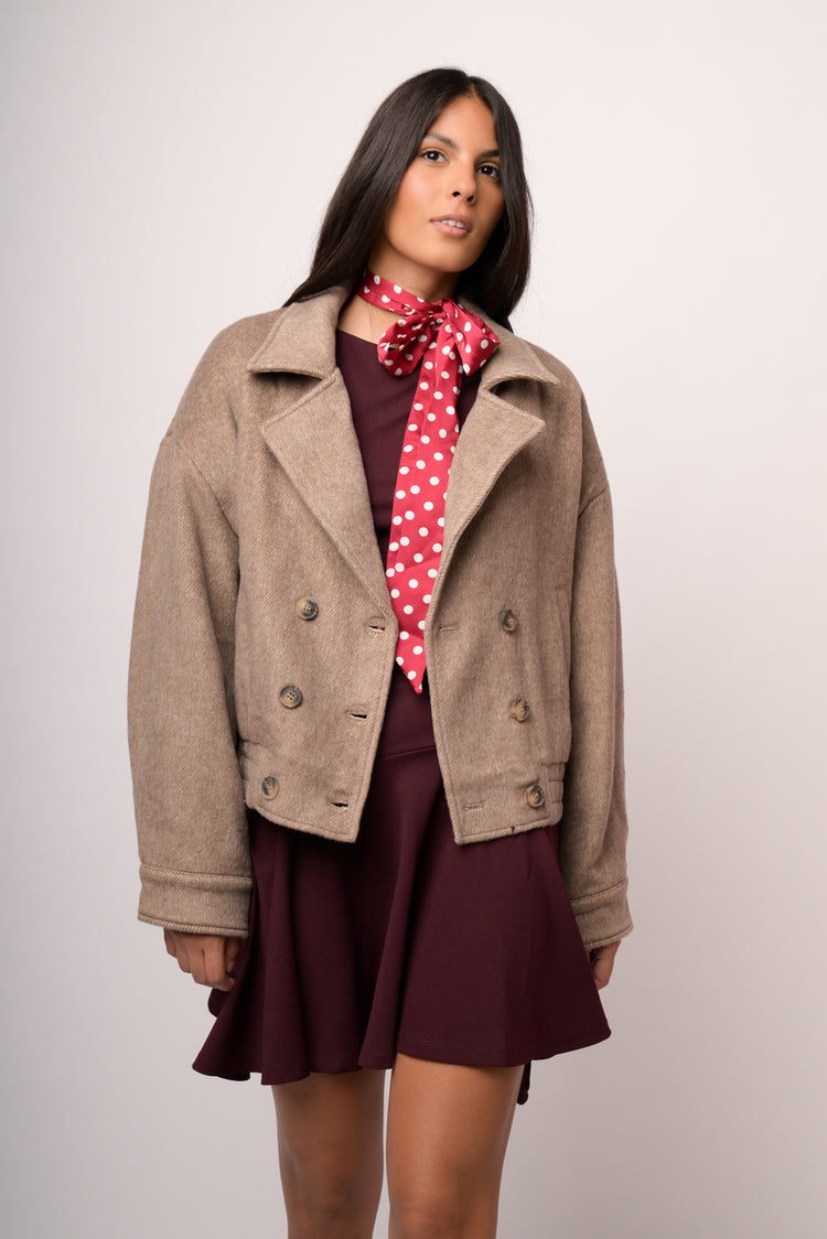 Cappotto doppiopetto spina