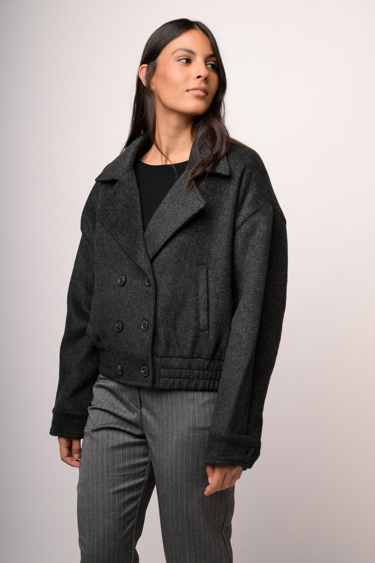 Cappotto doppiopetto spina