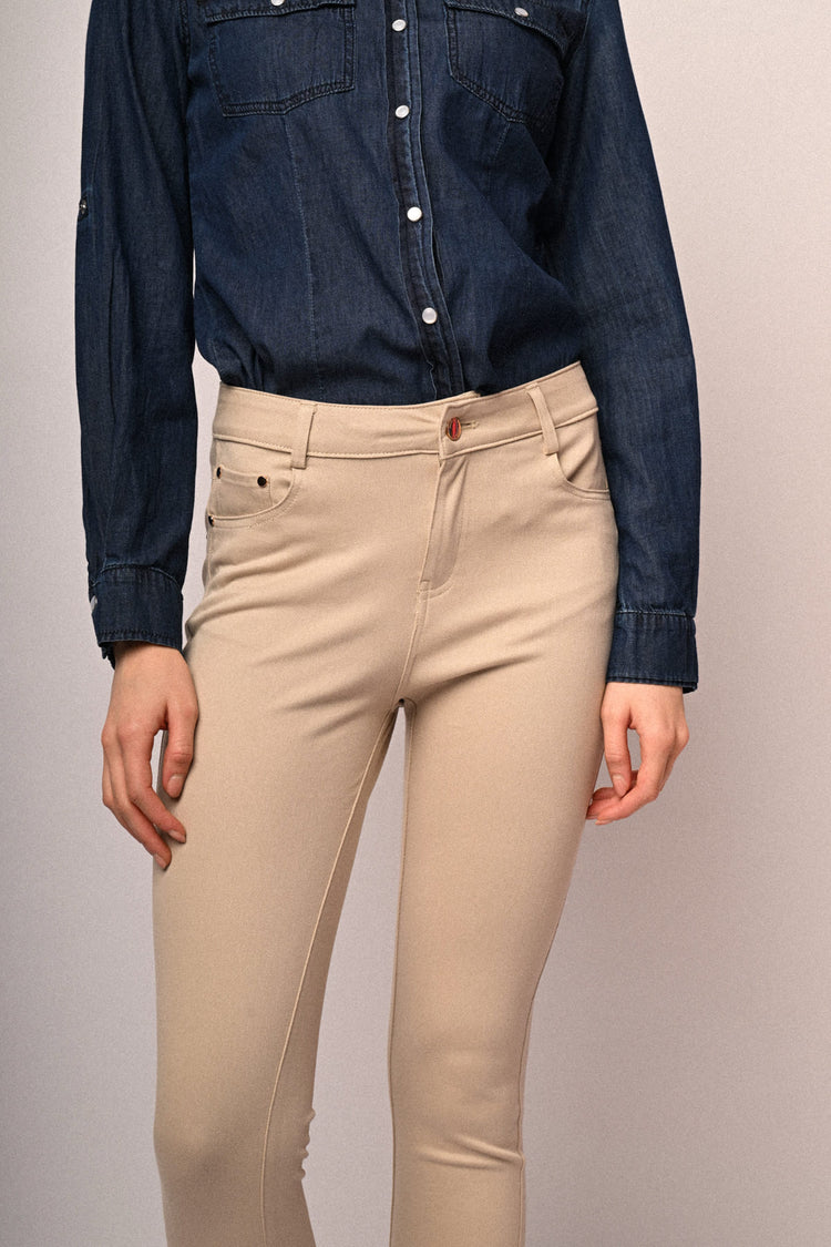 Pantaloni in drill slim