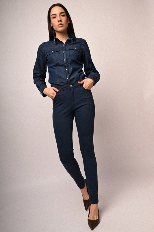 Pantaloni in drill slim