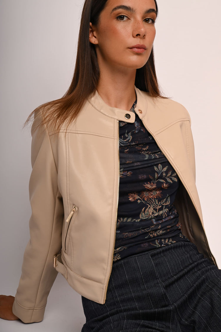 Giacca similpelle basic