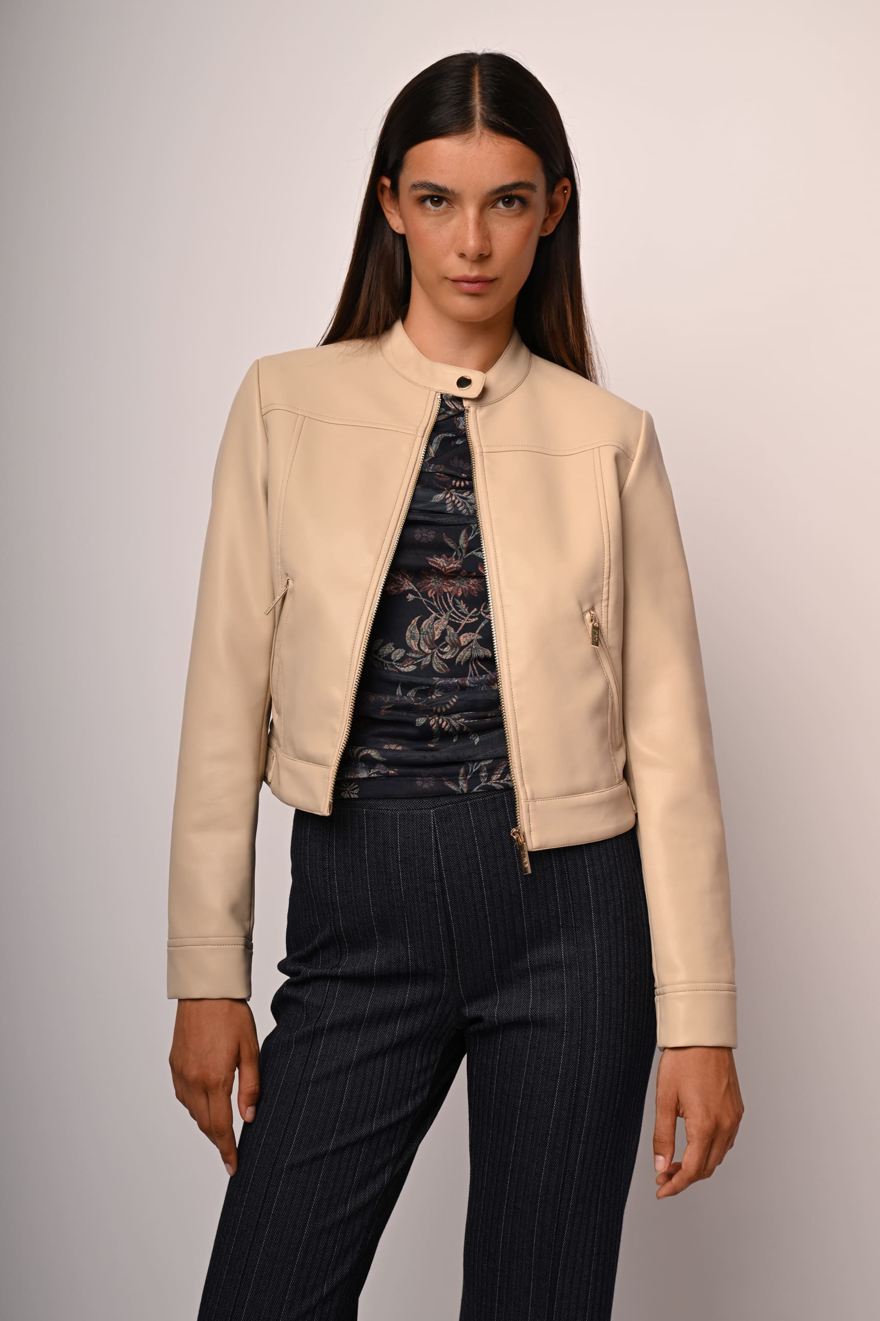 Giacca similpelle basic