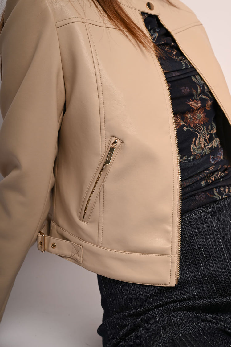 Giacca similpelle basic