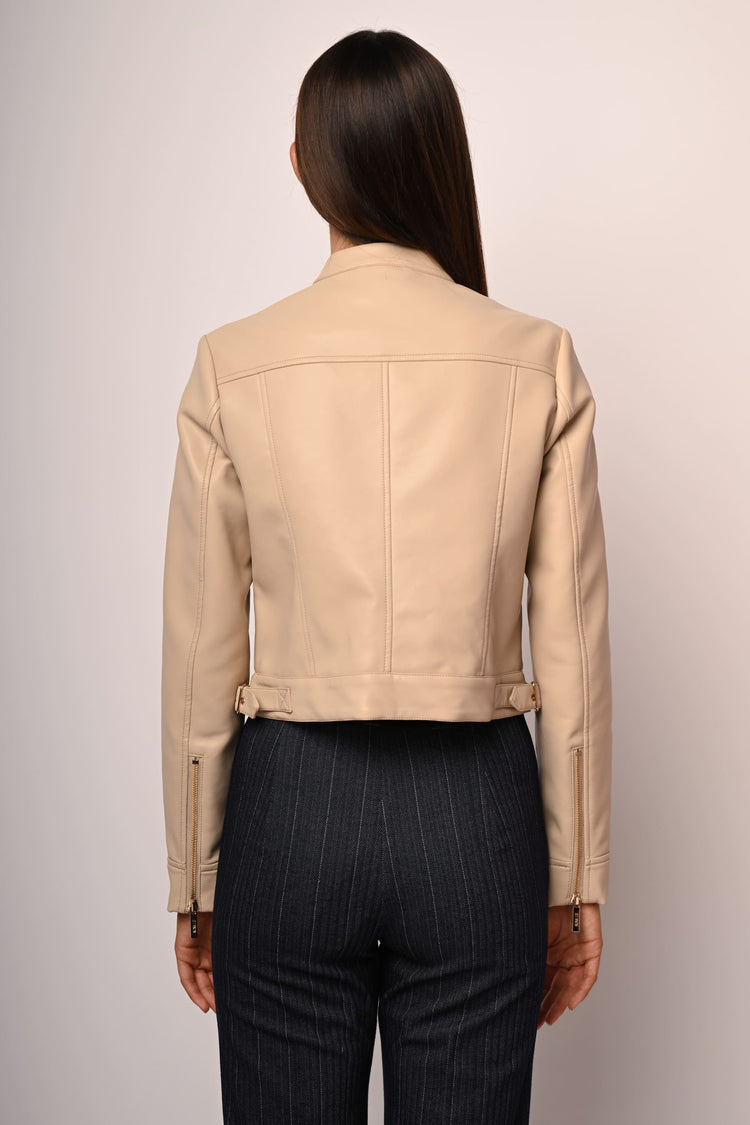 Giacca similpelle basic