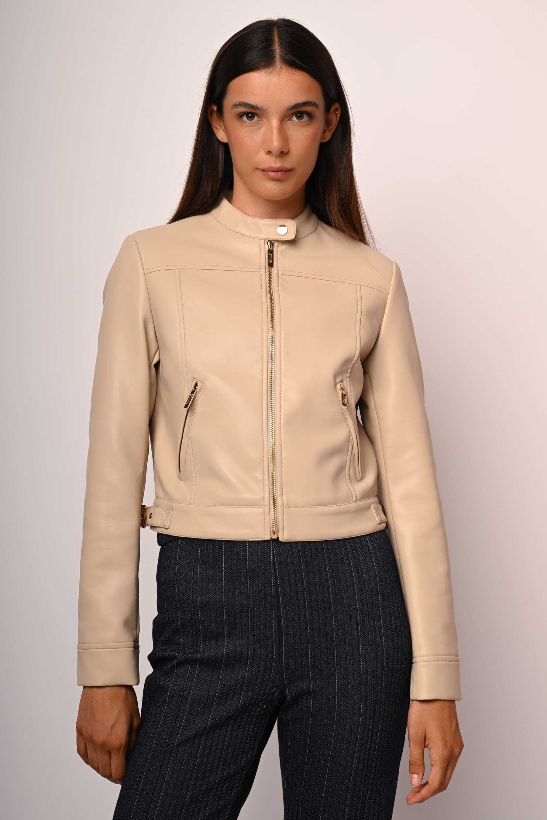 Giacca similpelle basic