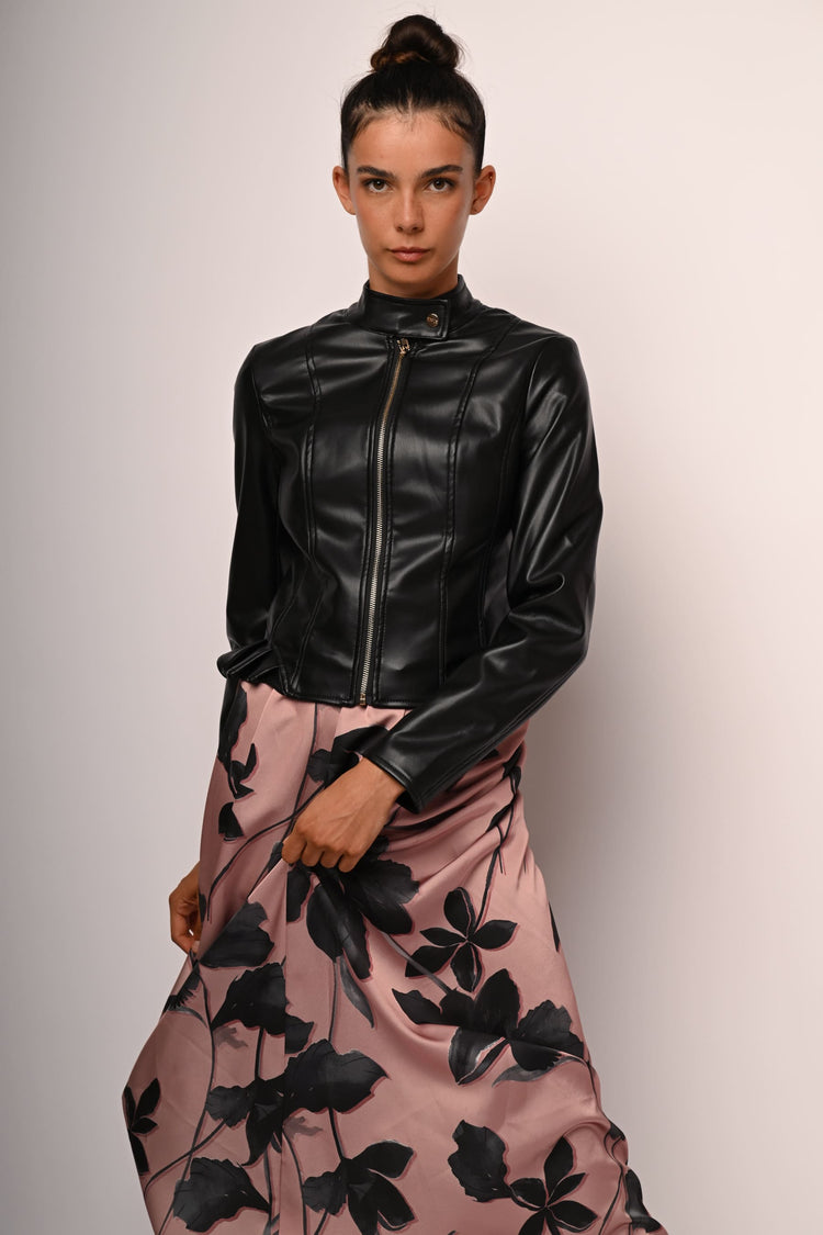 Giacca similpelle basic