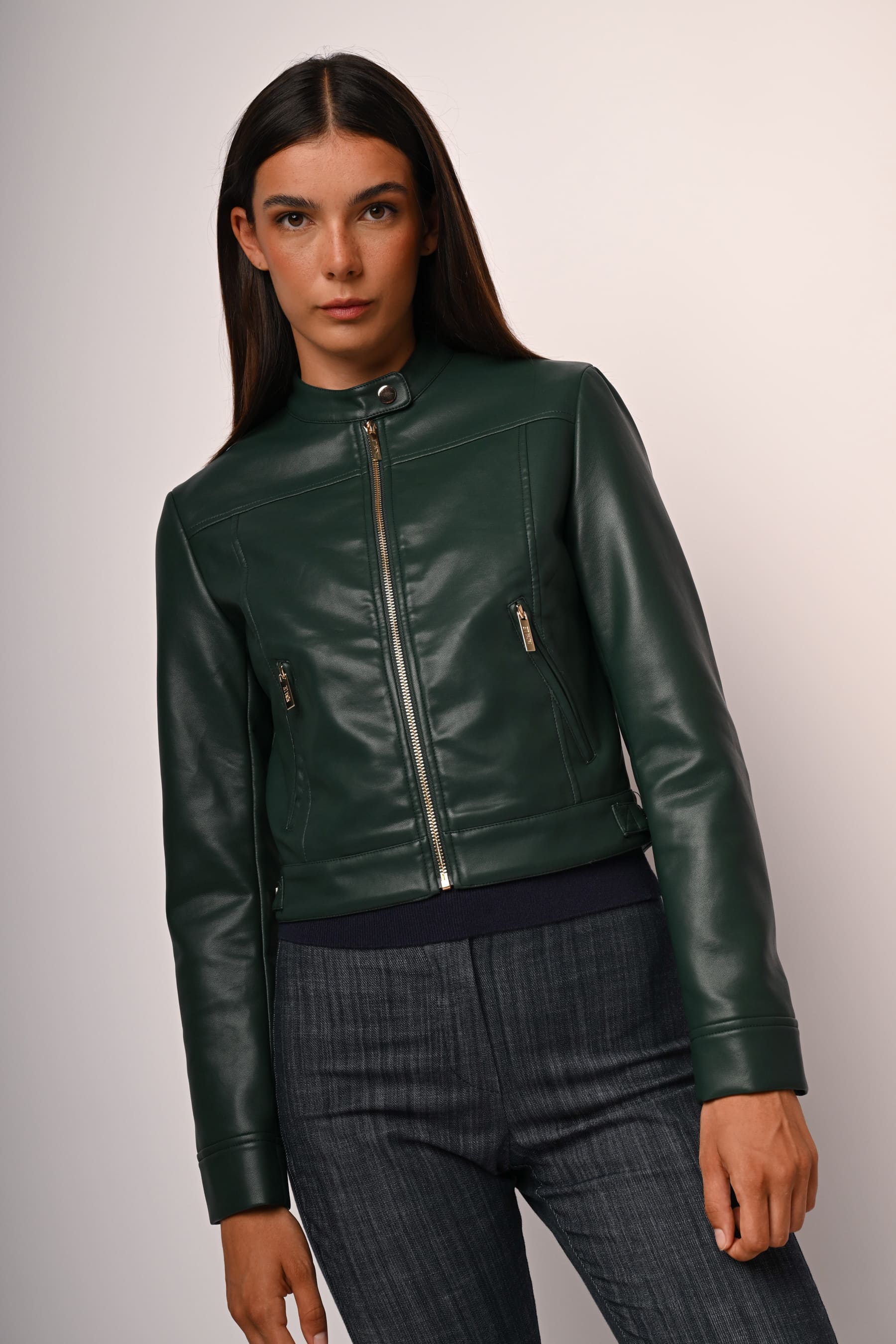 Giacca similpelle basic