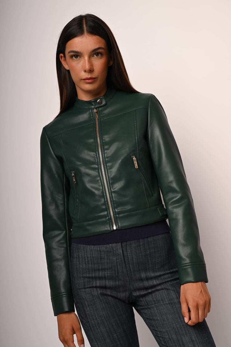 Giacca similpelle basic