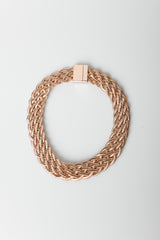 Collana intrecciata multifili