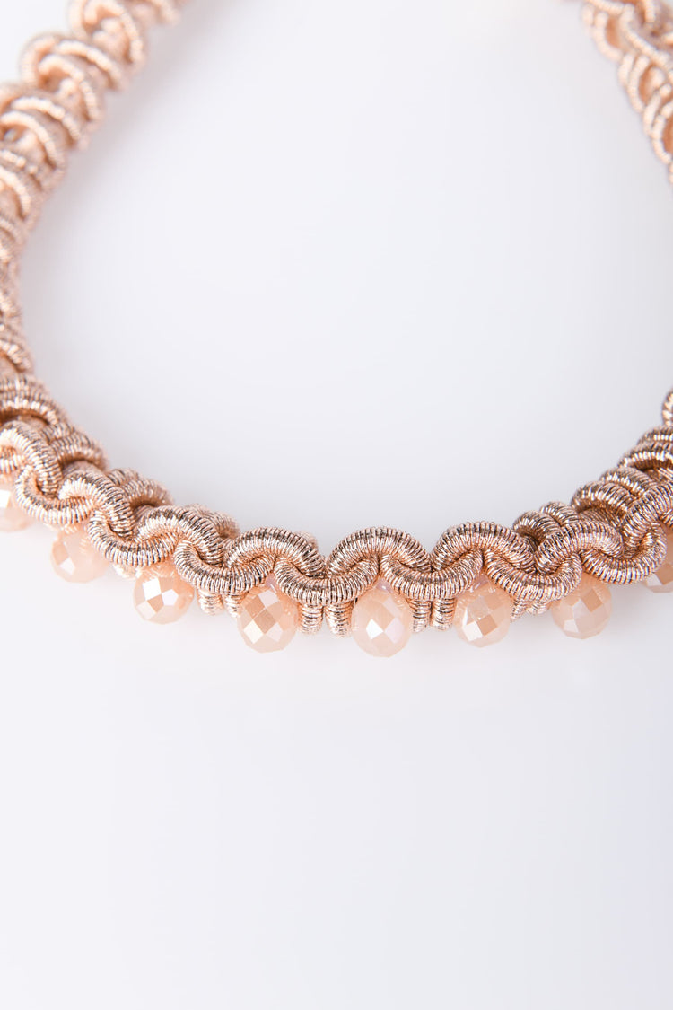 Collana intrecciata multifili