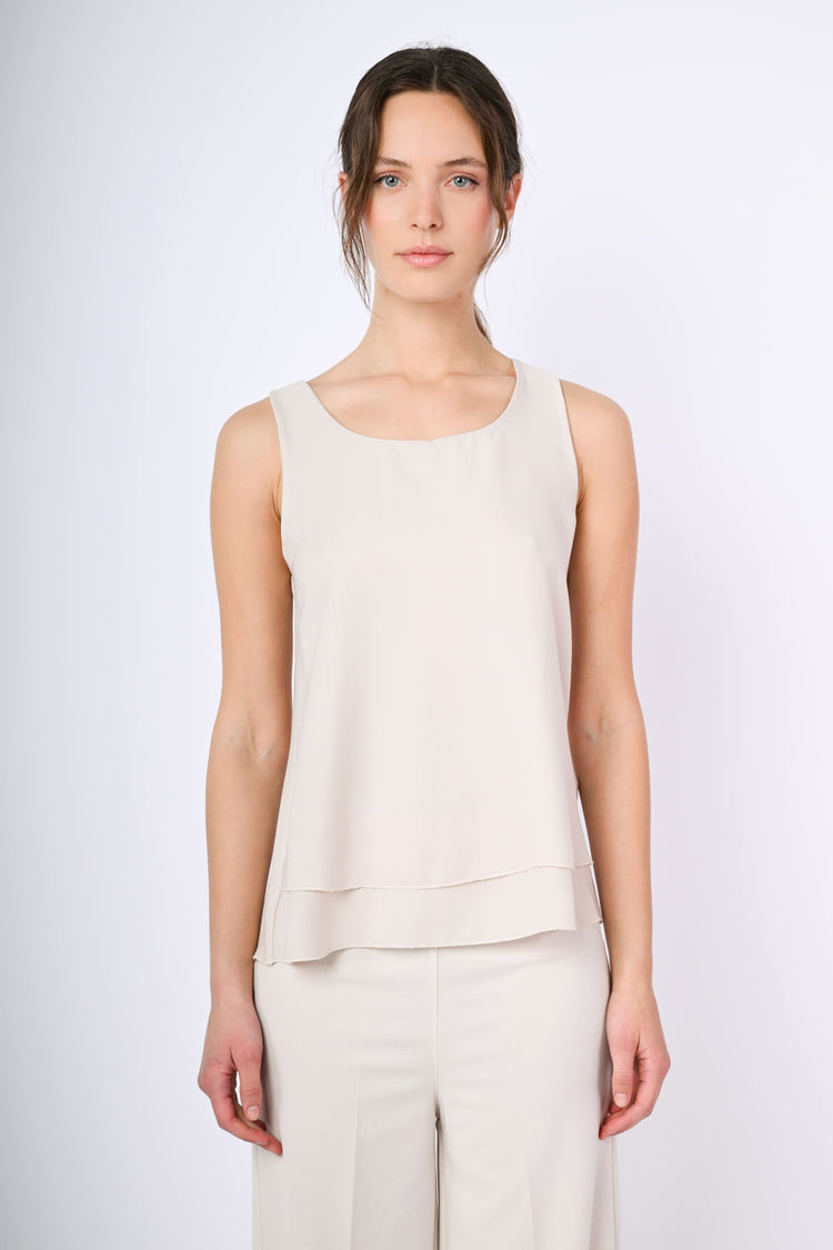 Top con fasce incrociate sul retro