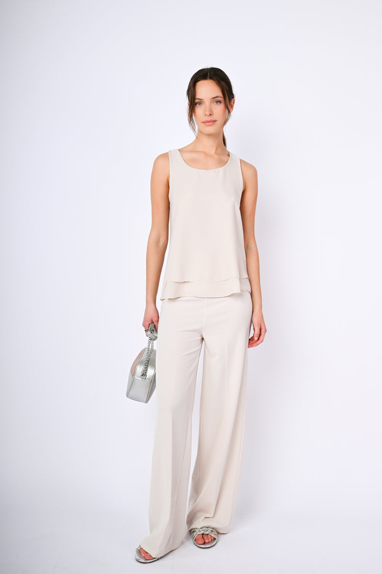 Top con fasce incrociate sul retro