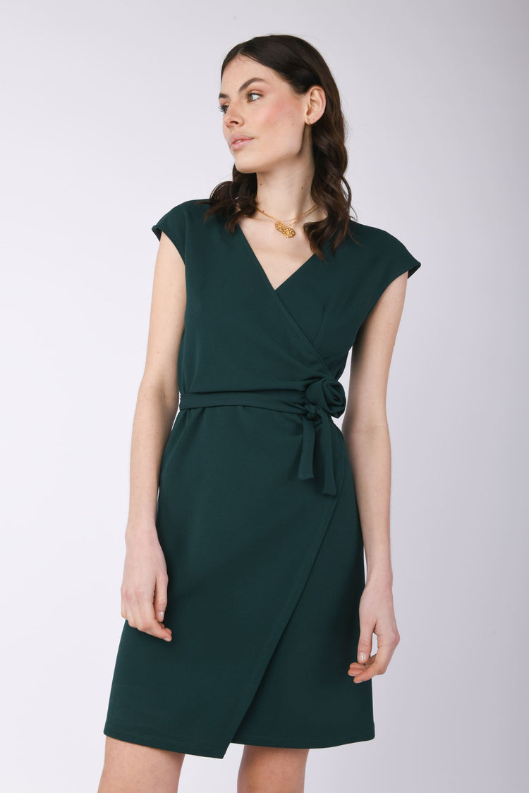 Abito a portafoglio con rosa