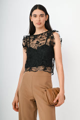 Top crop in pizzo floreale