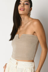 Top a fascia in lurex