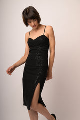 Gonna in jacquard paillettes