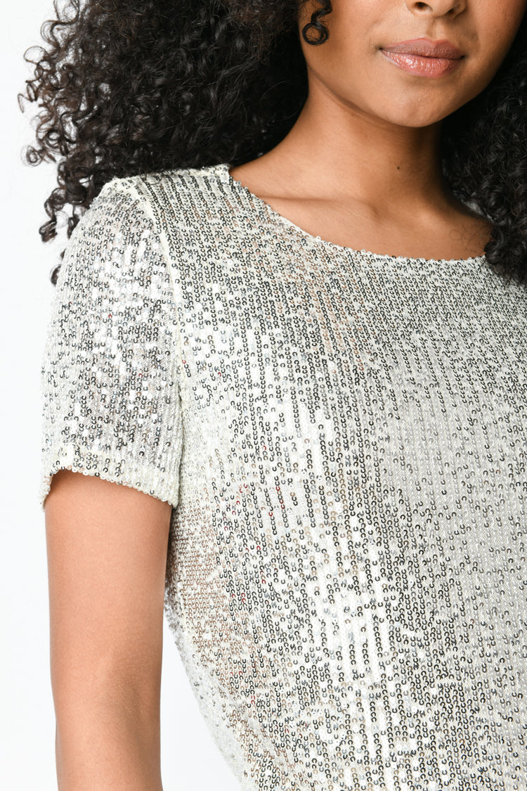 Mini abito con paillettes