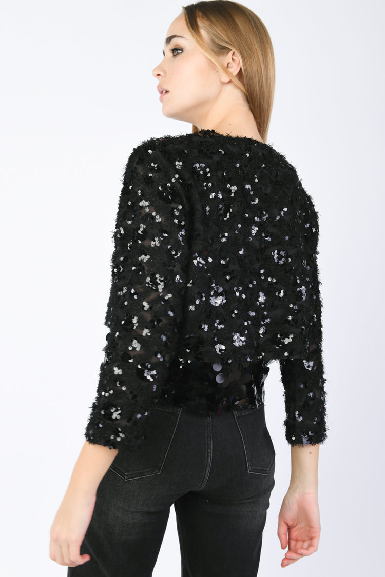 Bolero con paillettes