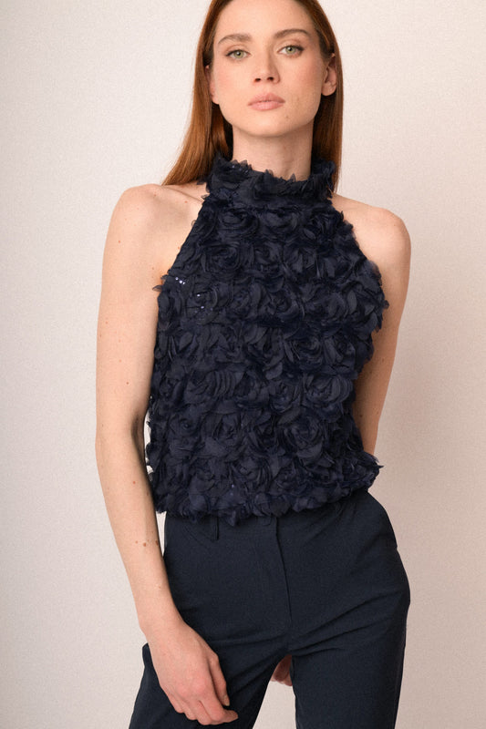Navneet Maglia da donna con schiena scoperta sul retro, a maniche lunghe, senza pancia, a maniche lunghe Y2K Festival Rave, A001 nodo nero senza nero, S