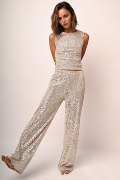 Pantaloni in paillettes