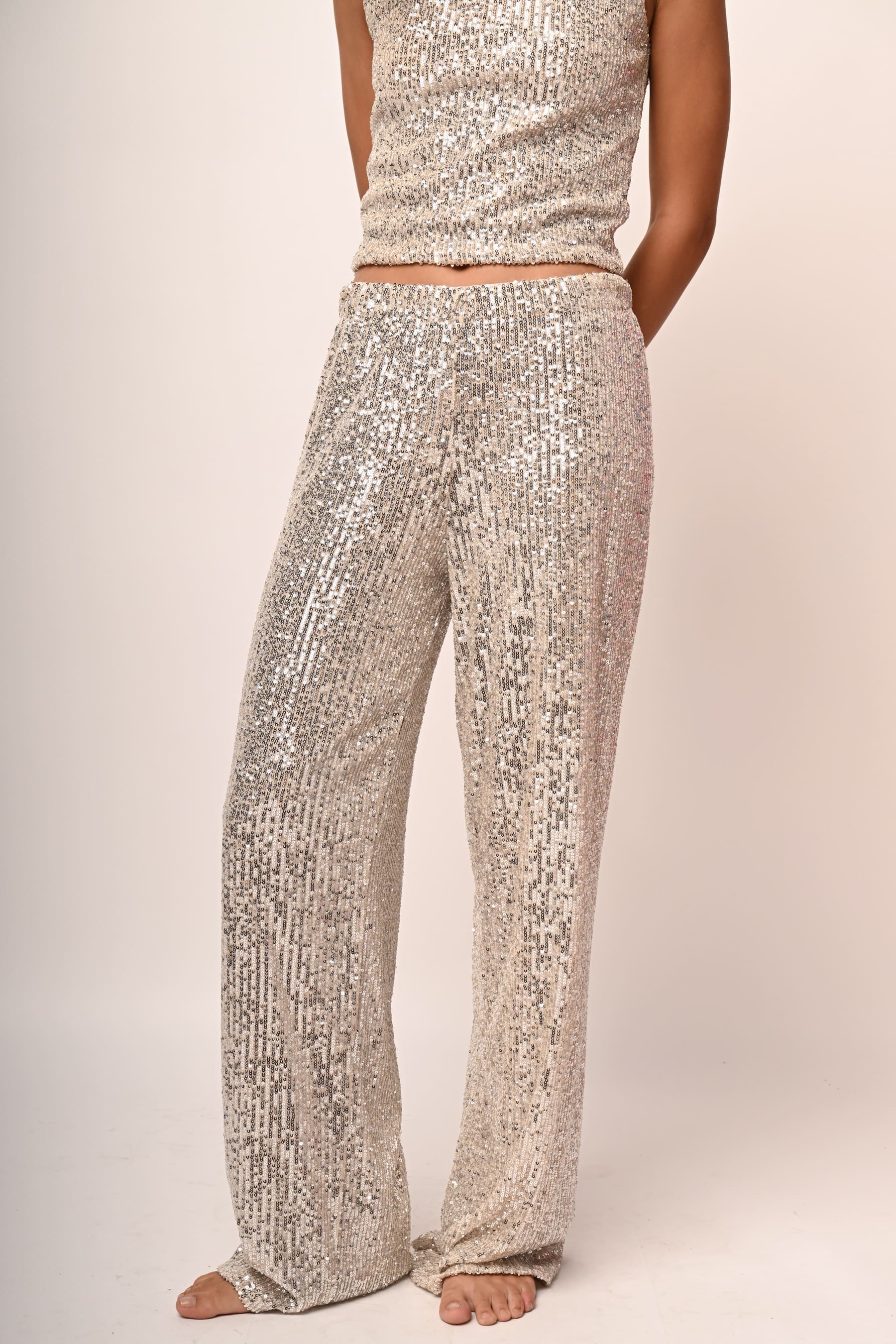 Pantaloni in paillettes