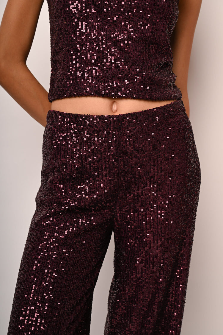 Pantaloni in paillettes