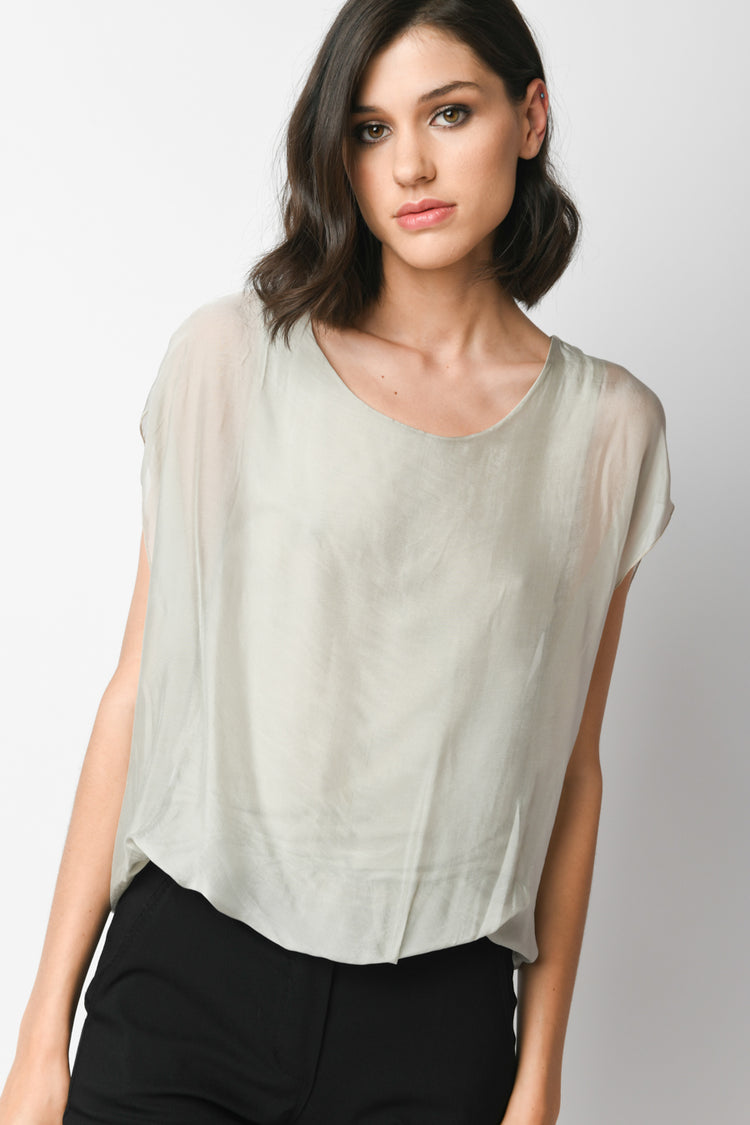 Blusa misto seta