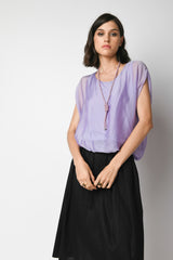 Blusa misto seta