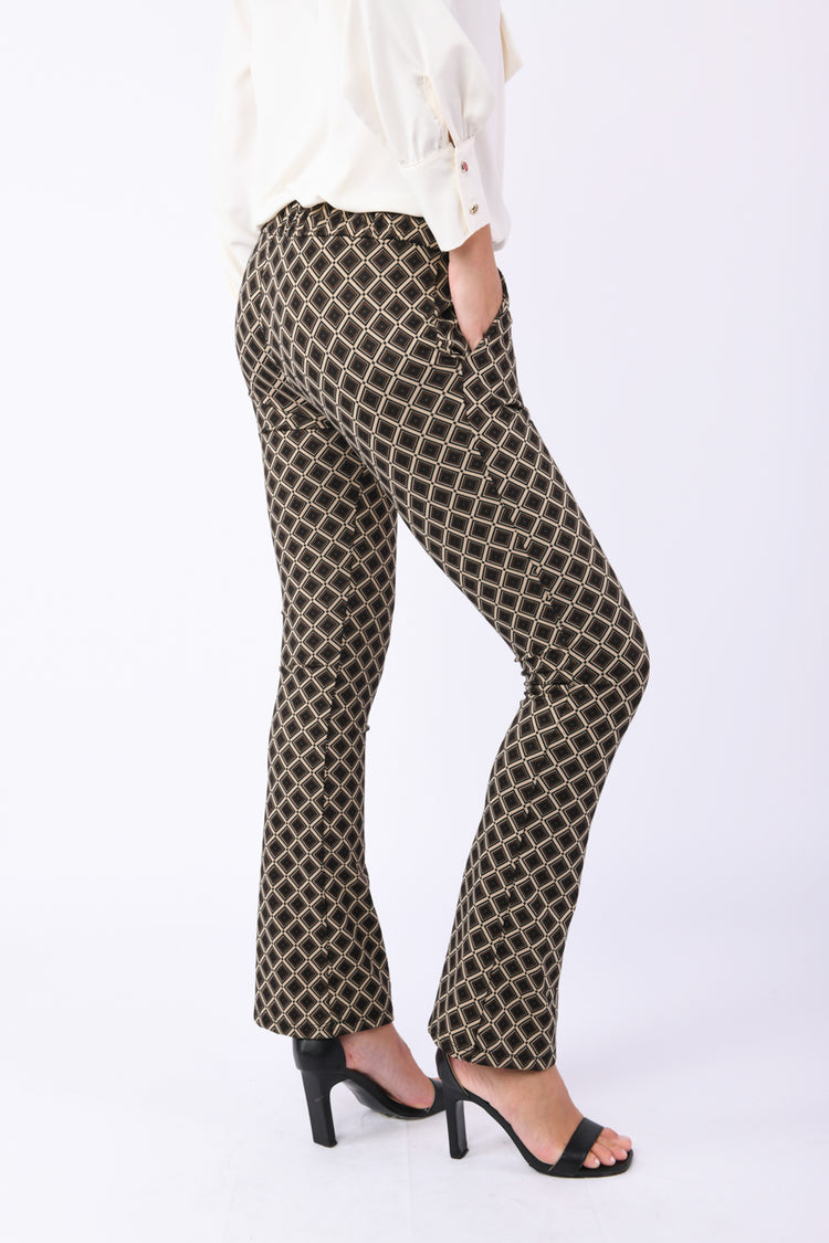 Pantaloni a stampa geometrica