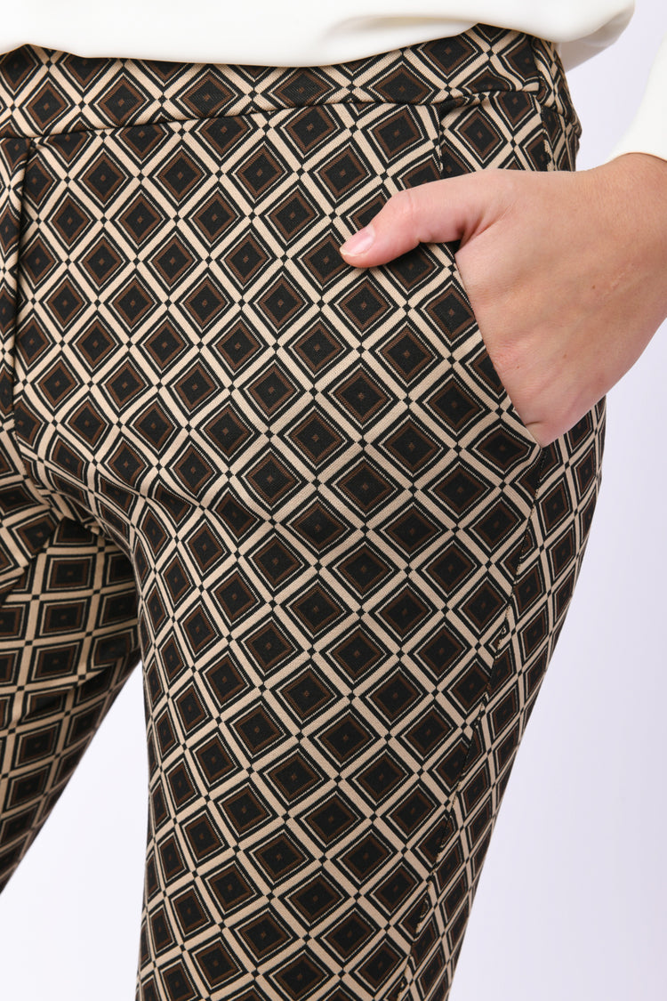 Pantaloni a stampa geometrica